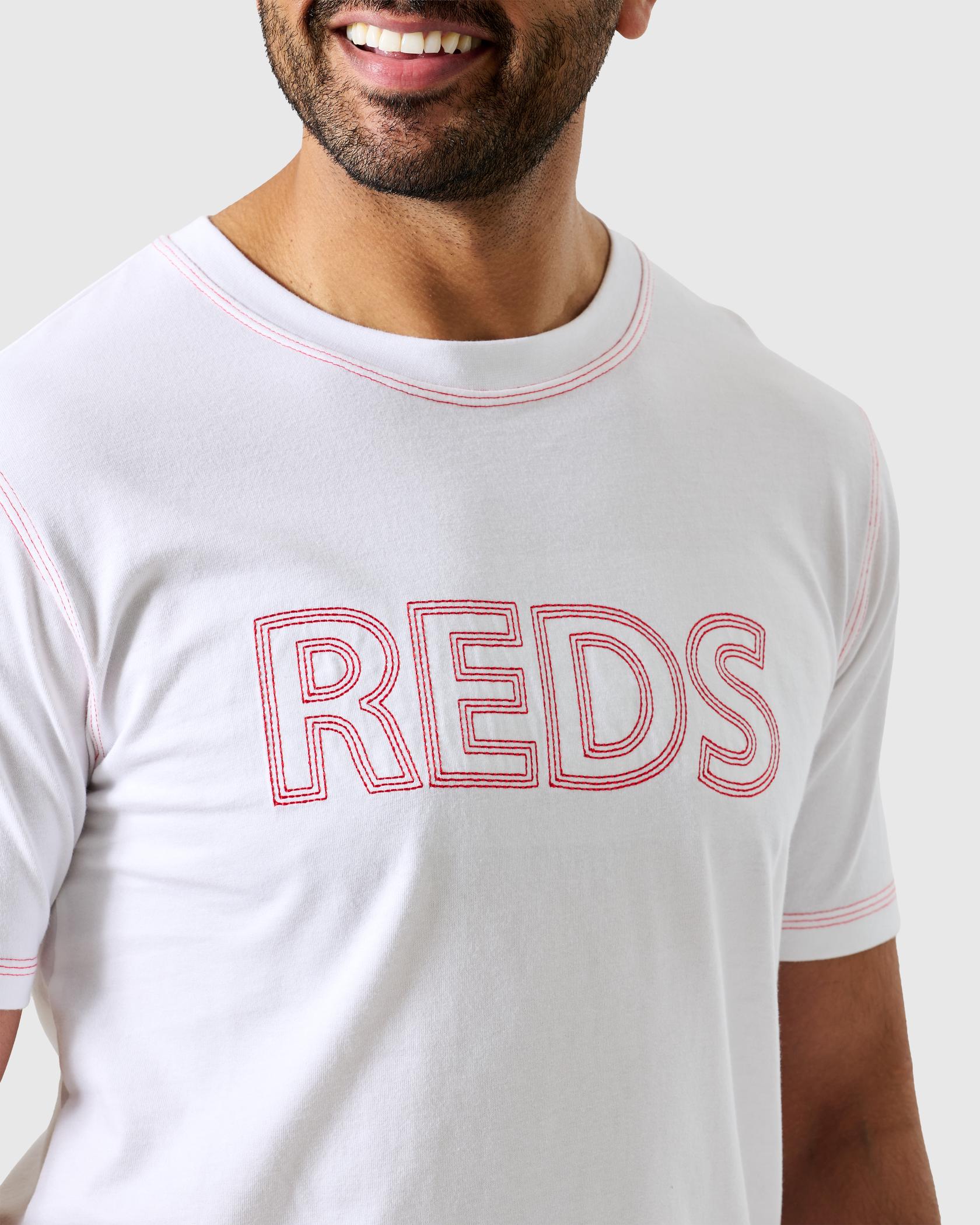 NFFC White Reds Stitch T-Shirt - Nottingham Forest FC
