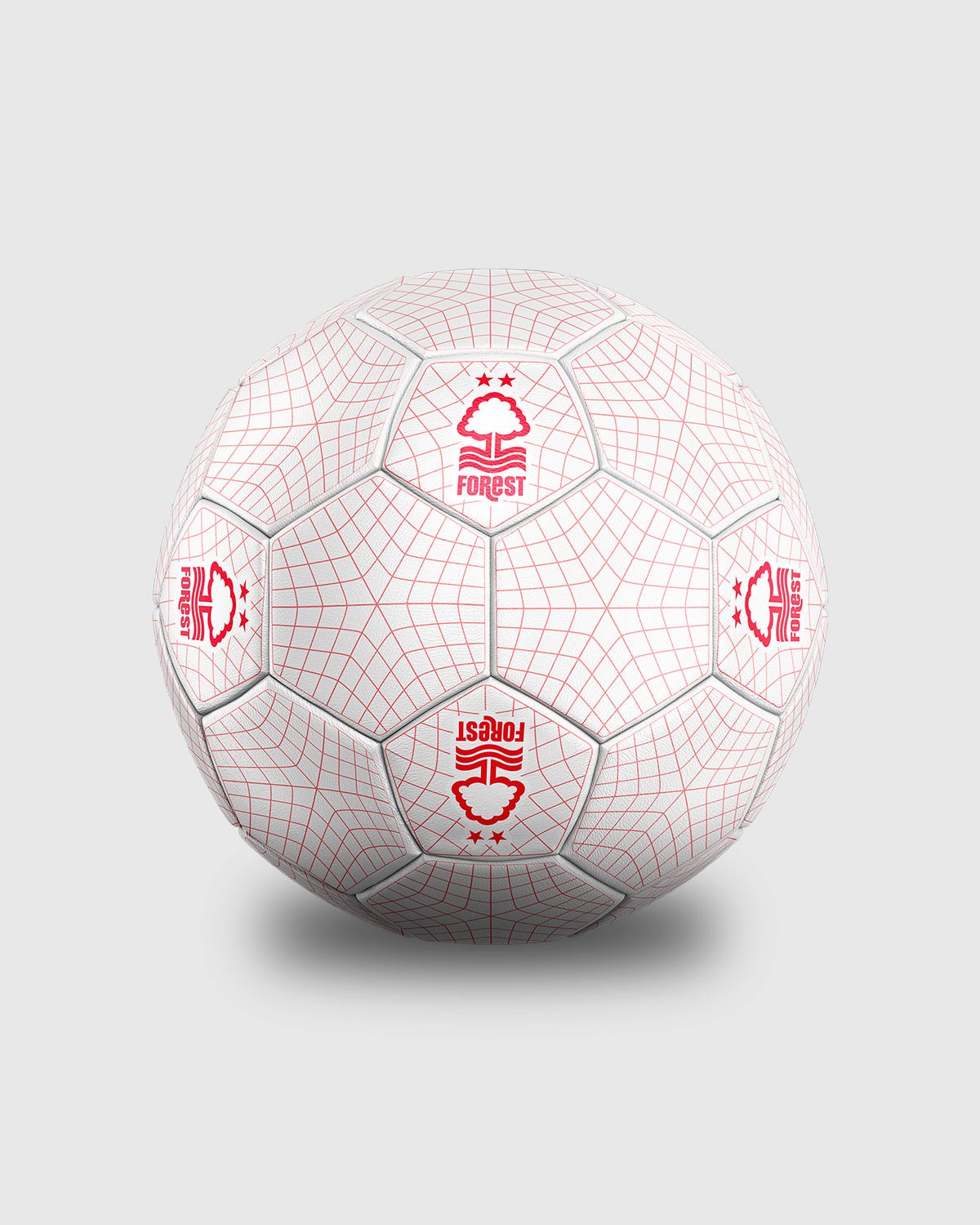 NFFC White Signature Football - Size 5 - Nottingham Forest FC
