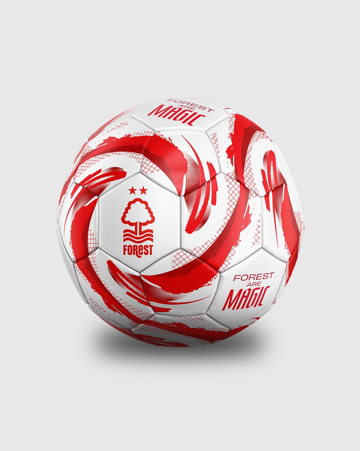 NFFC White Wave Football - Size 5 - Nottingham Forest FC