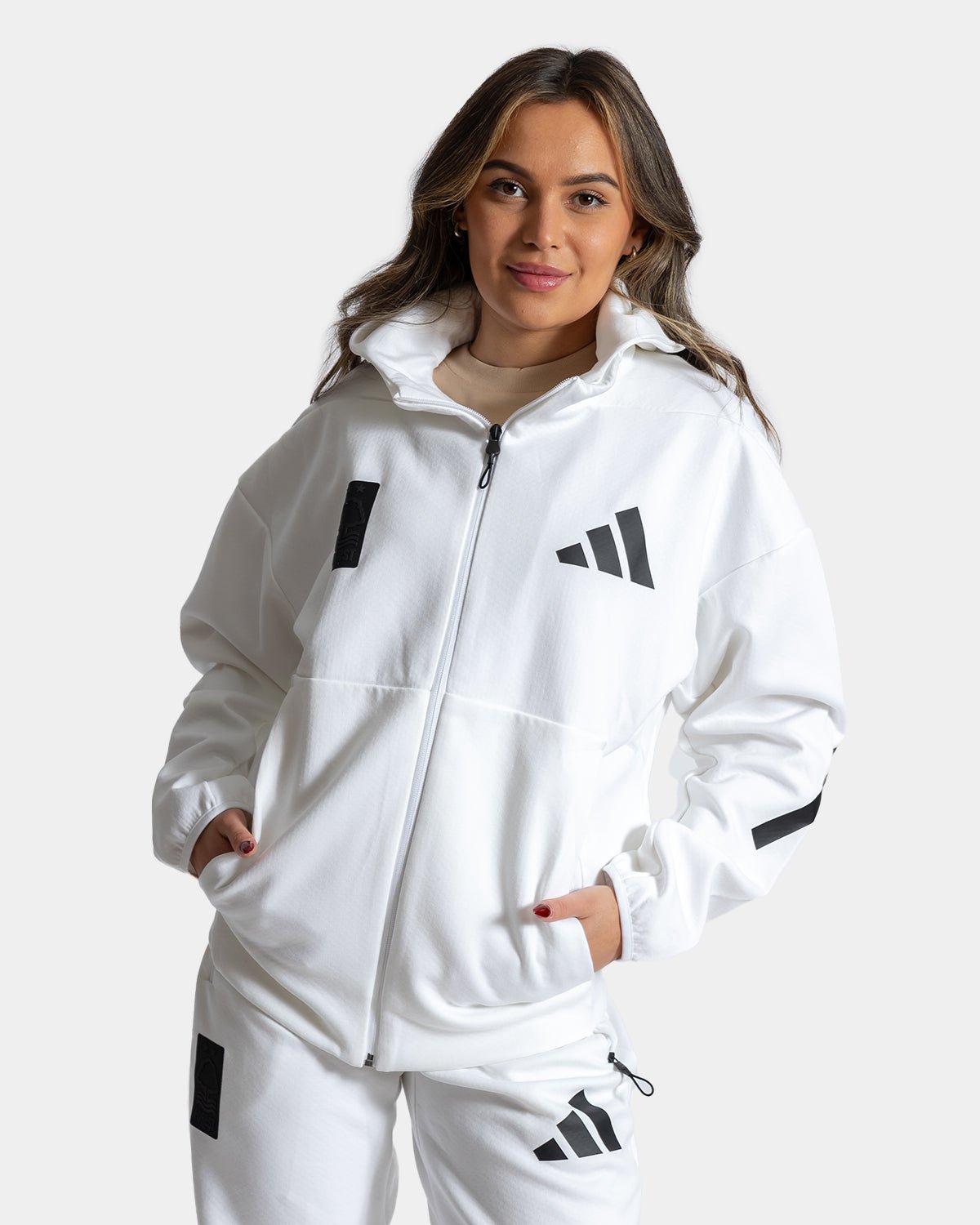 NFFC White Z.N.E. Full Zip Hoodie - Nottingham Forest FC