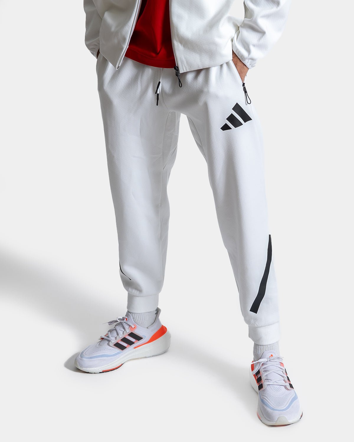 NFFC White Z.N.E. Tracksuit Bottoms - Nottingham Forest FC