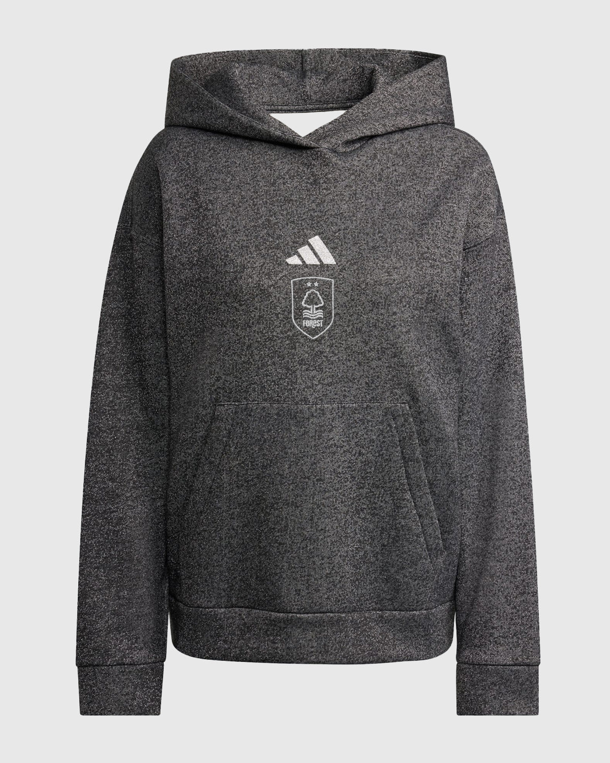 NFFC Womens Black All SZN Glitter Hoodie - Nottingham Forest FC
