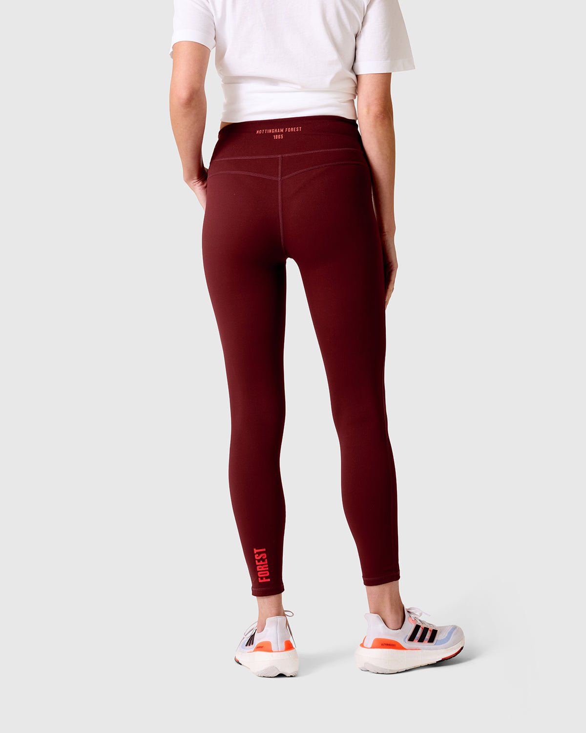 NFFC Women's Burgundy Essential Leggings - Nottingham Forest FC