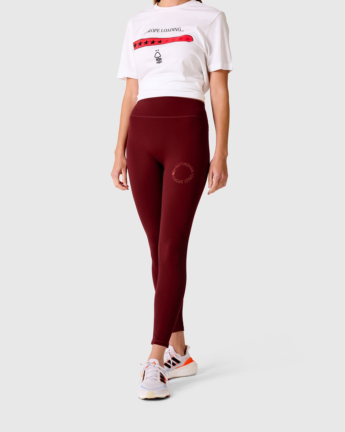 NFFC Women's Burgundy Essential Leggings - Nottingham Forest FC