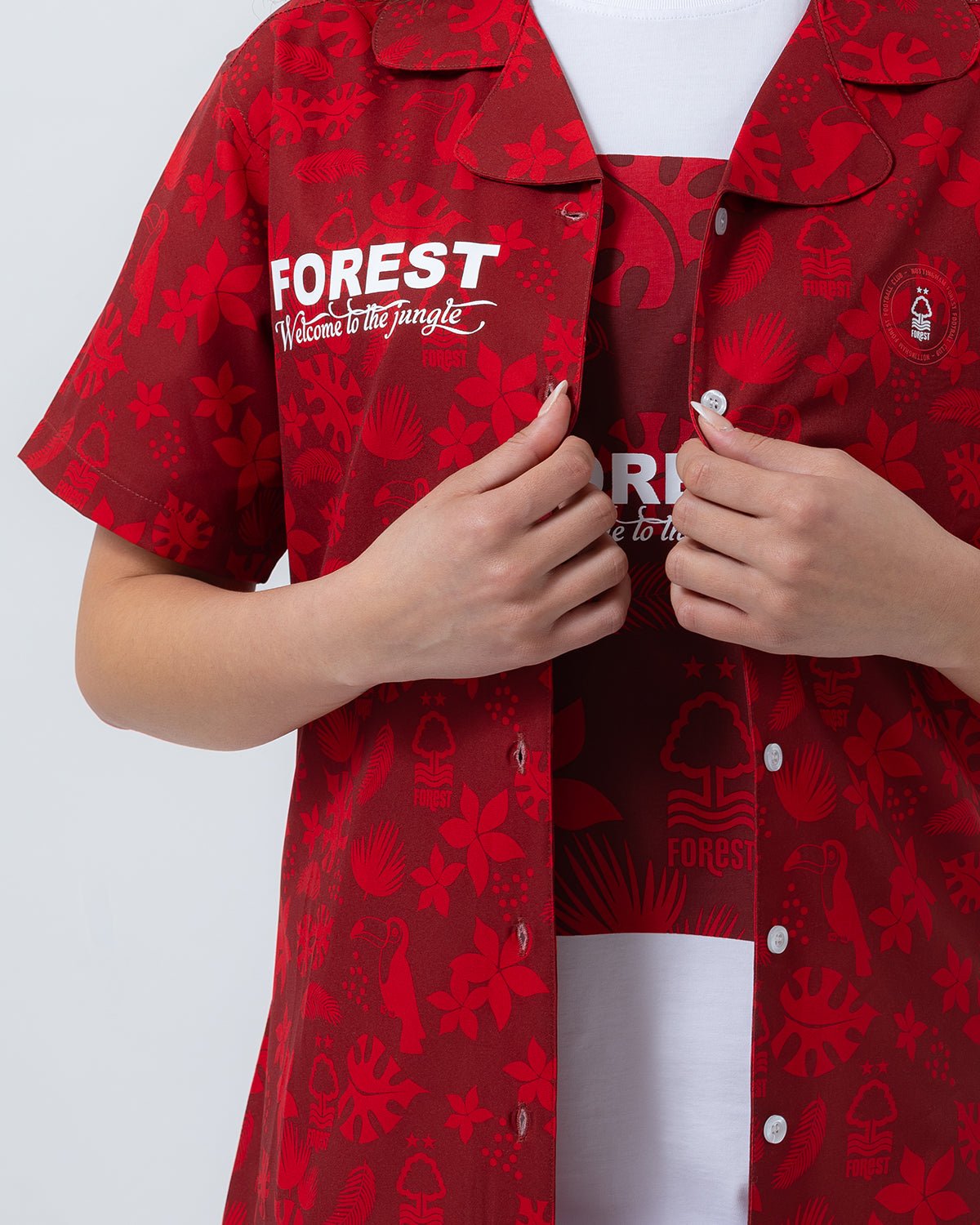 NFFC Women's Jungle All Over Print Shirt - Nottingham Forest FC