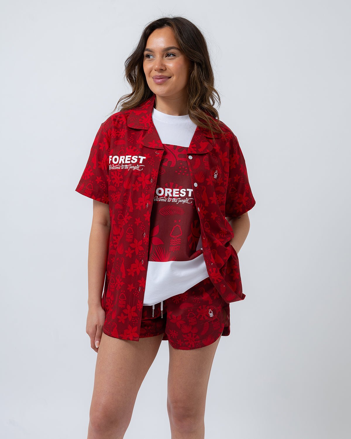 NFFC Women's Jungle All Over Print Shirt - Nottingham Forest FC