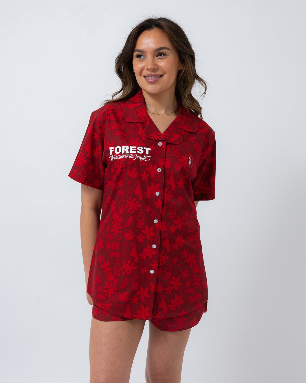 NFFC Women's Jungle All Over Print Shirt - Nottingham Forest FC