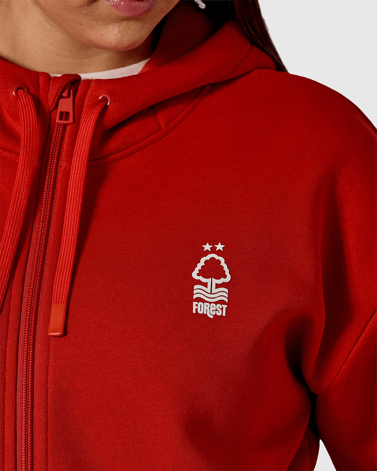 NFFC Women's Mist Back Print Full Zip Hoodie - Nottingham Forest FC