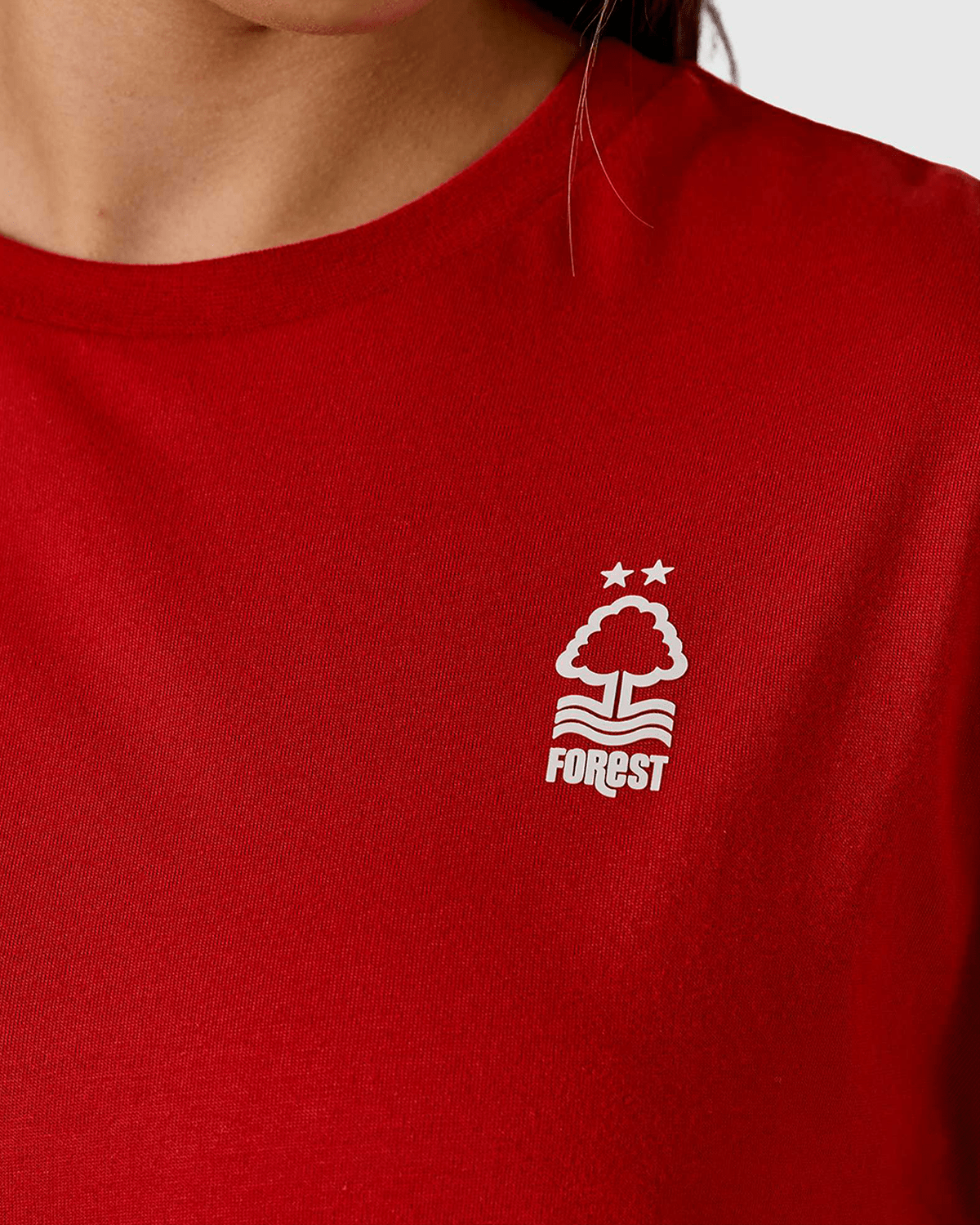 NFFC Women's Mist Back Print Red T-Shirt - Nottingham Forest FC