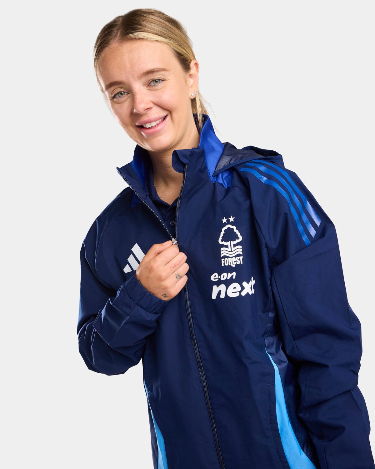 NFFC Women's Navy All Weather Training Jacket 24/25 - Nottingham Forest FC