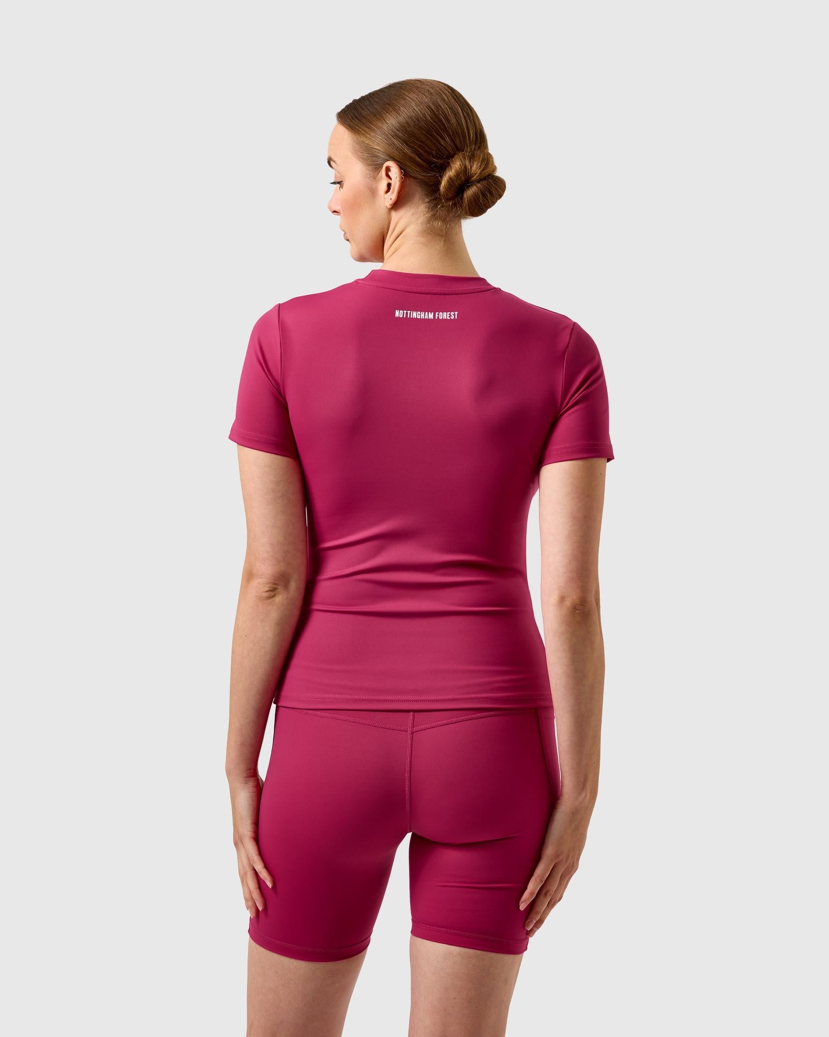 NFFC Women's Pink Slim Fit T-Shirt - Nottingham Forest FC