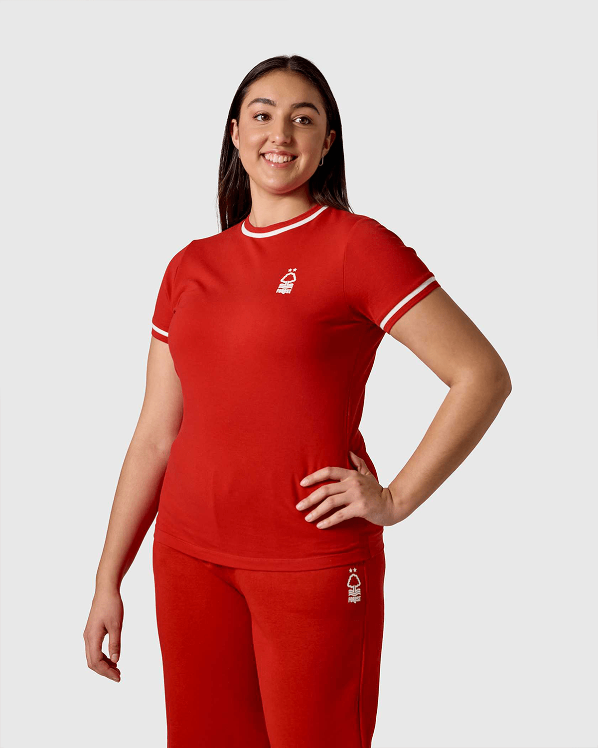 NFFC Women's Ringer T-Shirt - Nottingham Forest FC