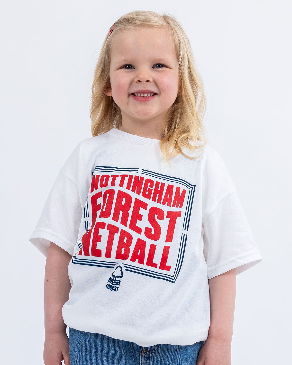 NFN Junior White Box Print T-Shirt - Nottingham Forest FC