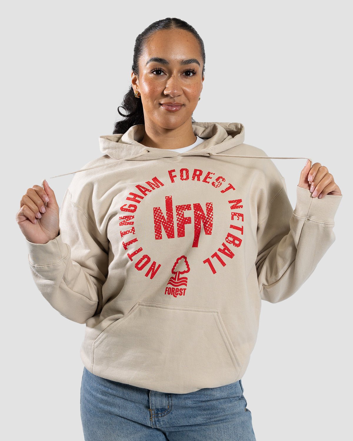 NFN Natural Circle Print Hoodie - Nottingham Forest FC