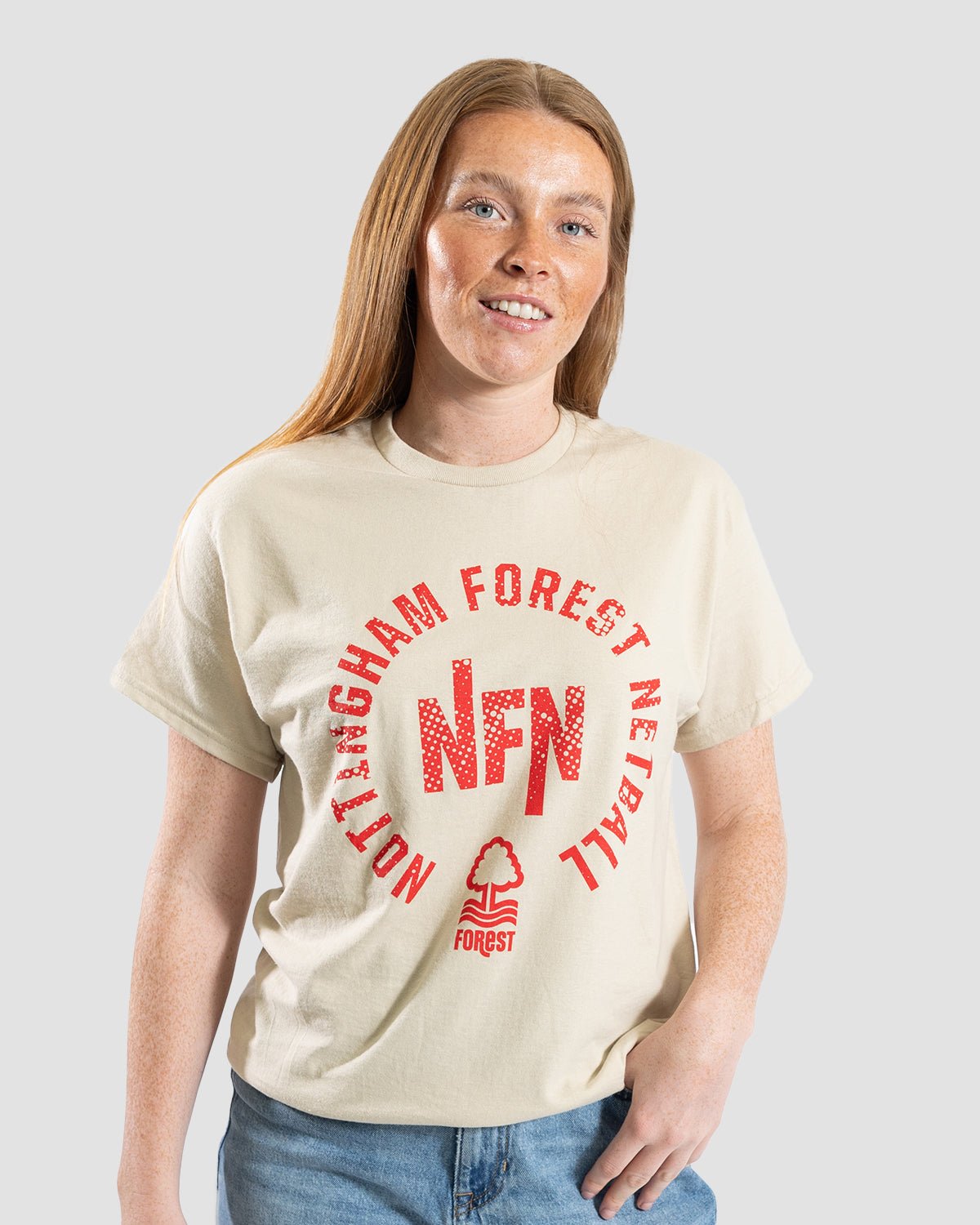 NFN Natural Circle Print T-Shirt - Nottingham Forest FC