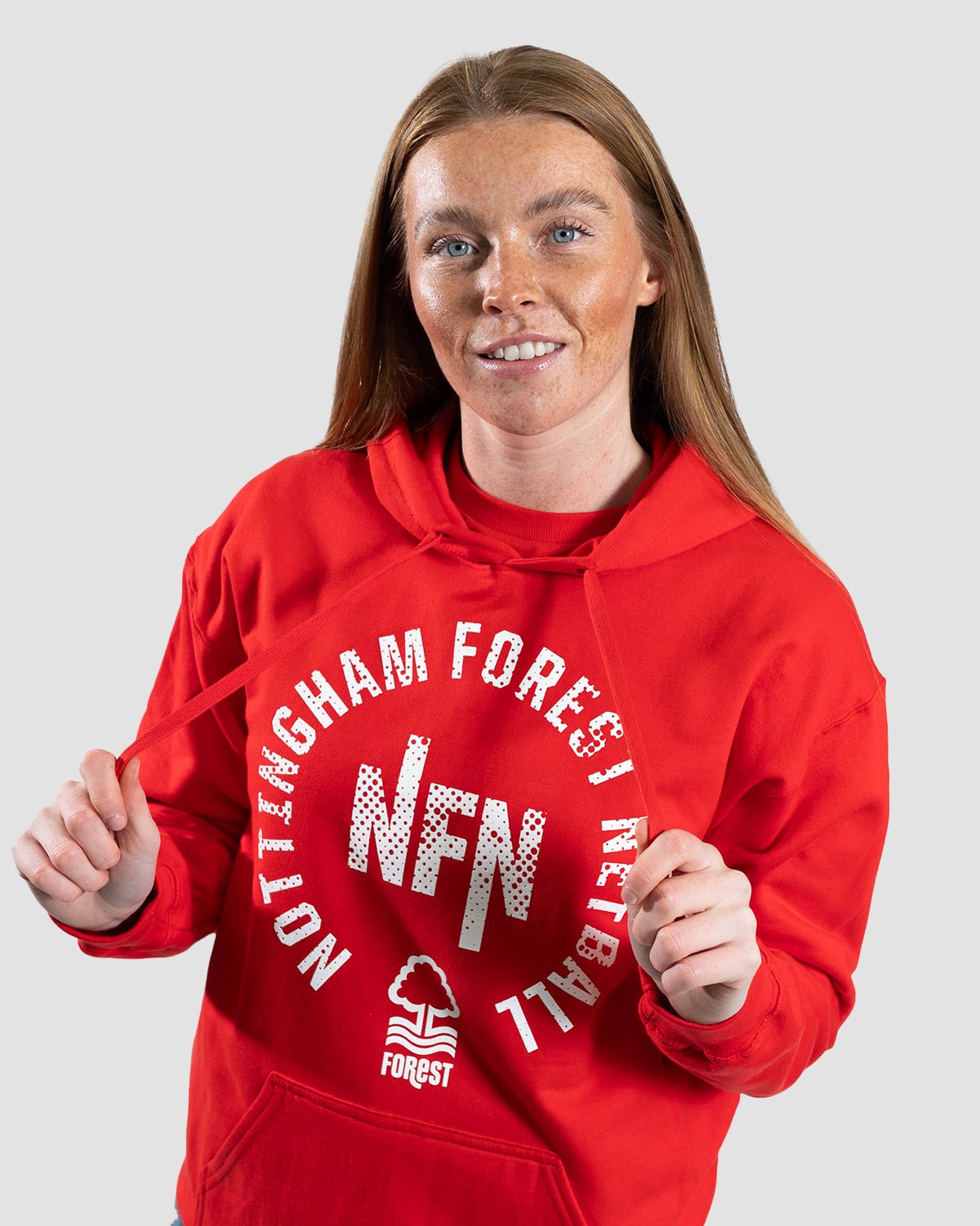 NFN Red Circle Print Hoodie - Nottingham Forest FC