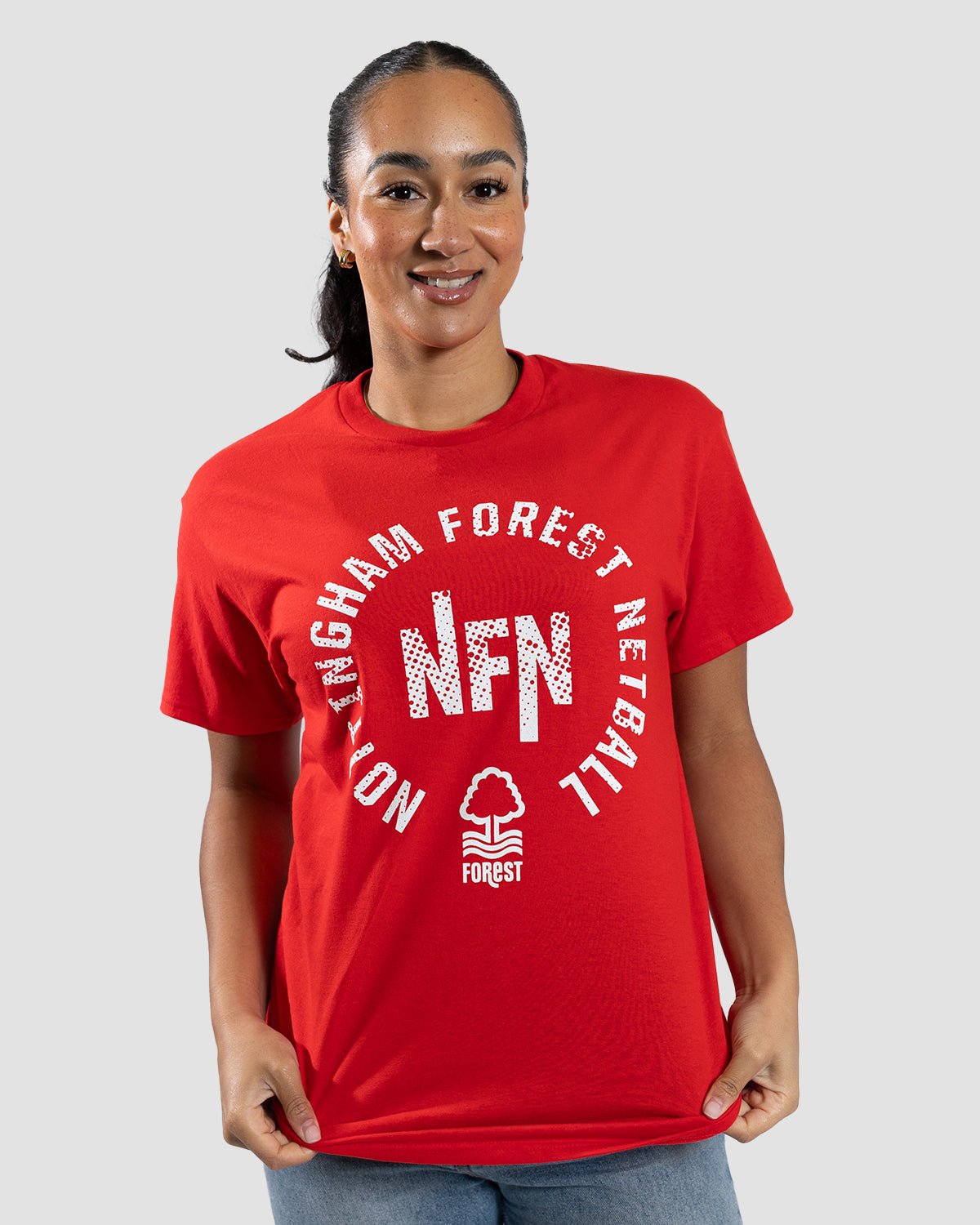 NFN Red Circle Print T-Shirt - Nottingham Forest FC