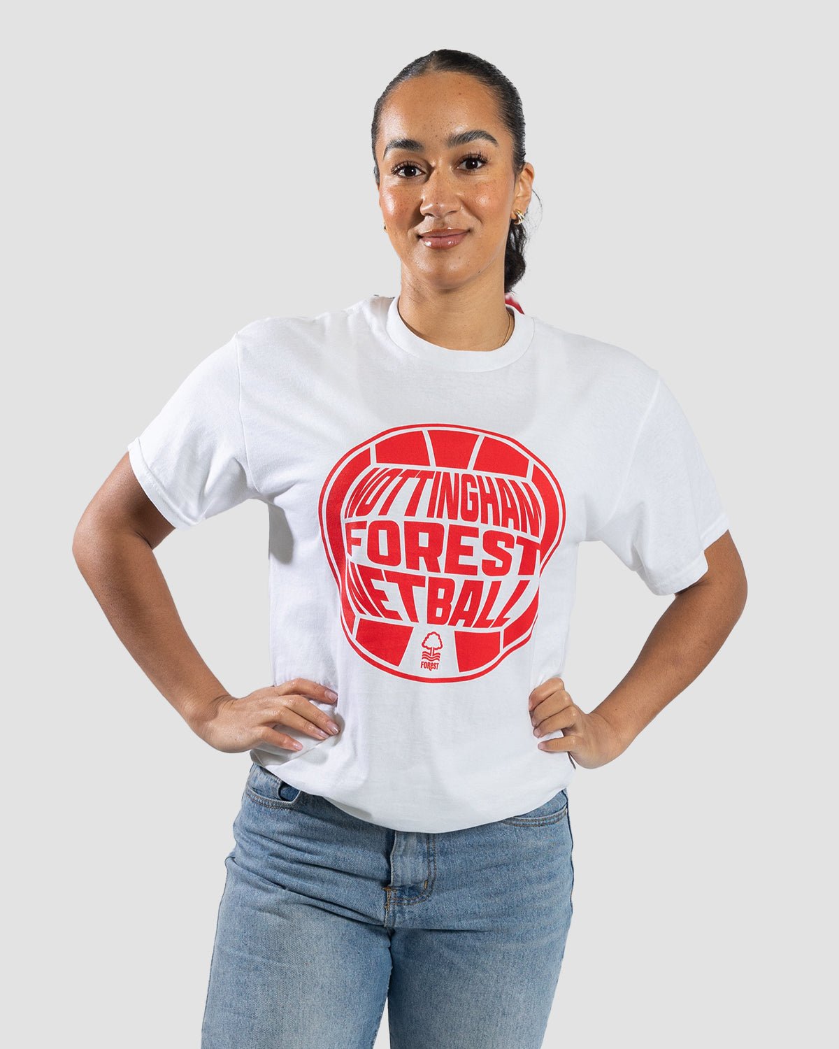 NFN White Ball Print T-Shirt - Nottingham Forest FC