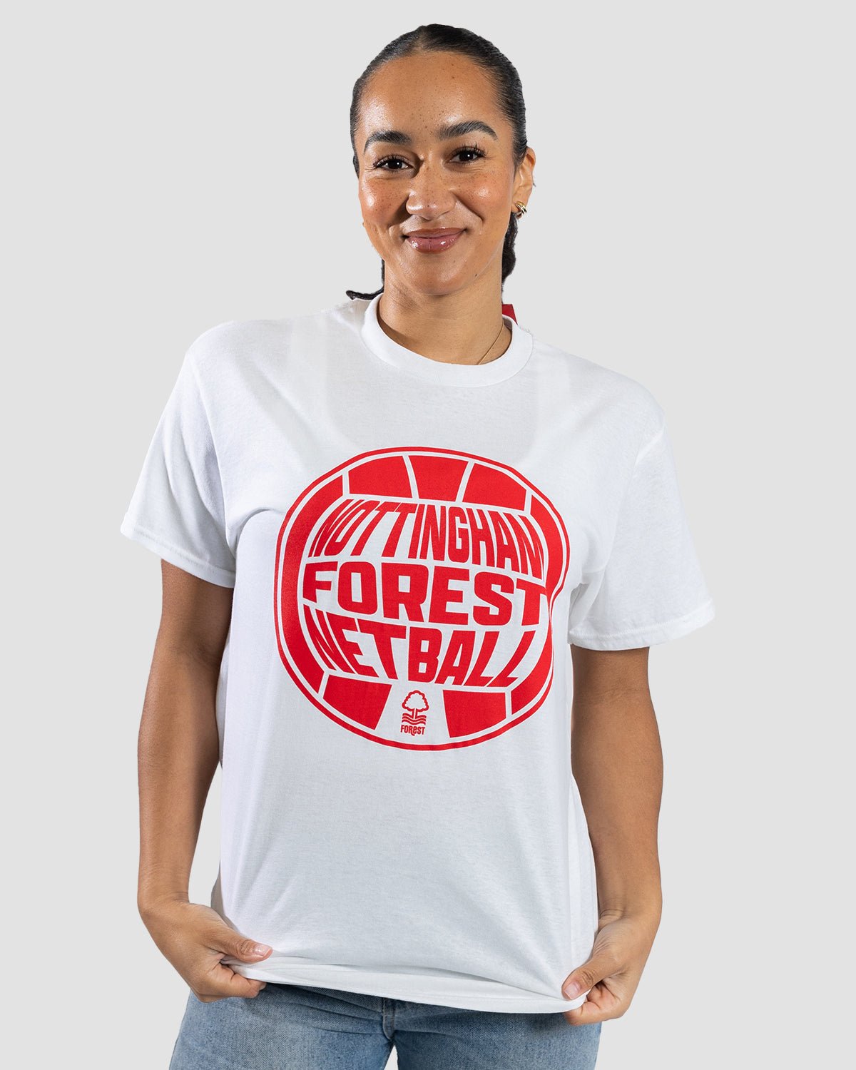 NFN White Ball Print T-Shirt - Nottingham Forest FC