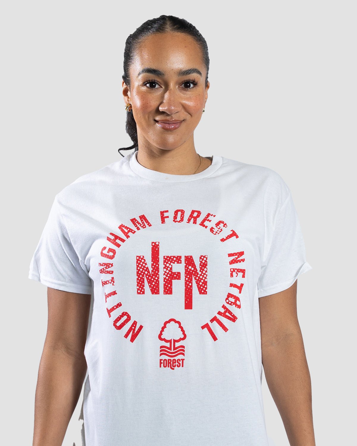 NFN White Circle Print T-Shirt - Nottingham Forest FC