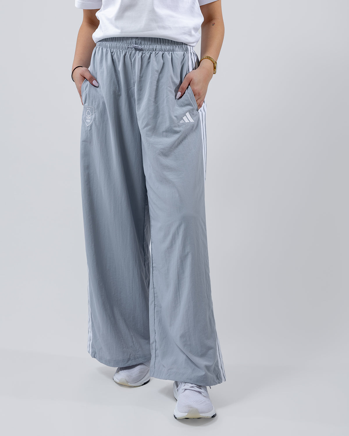 NFFC adidas Women's Silver 3-Stripe Pants