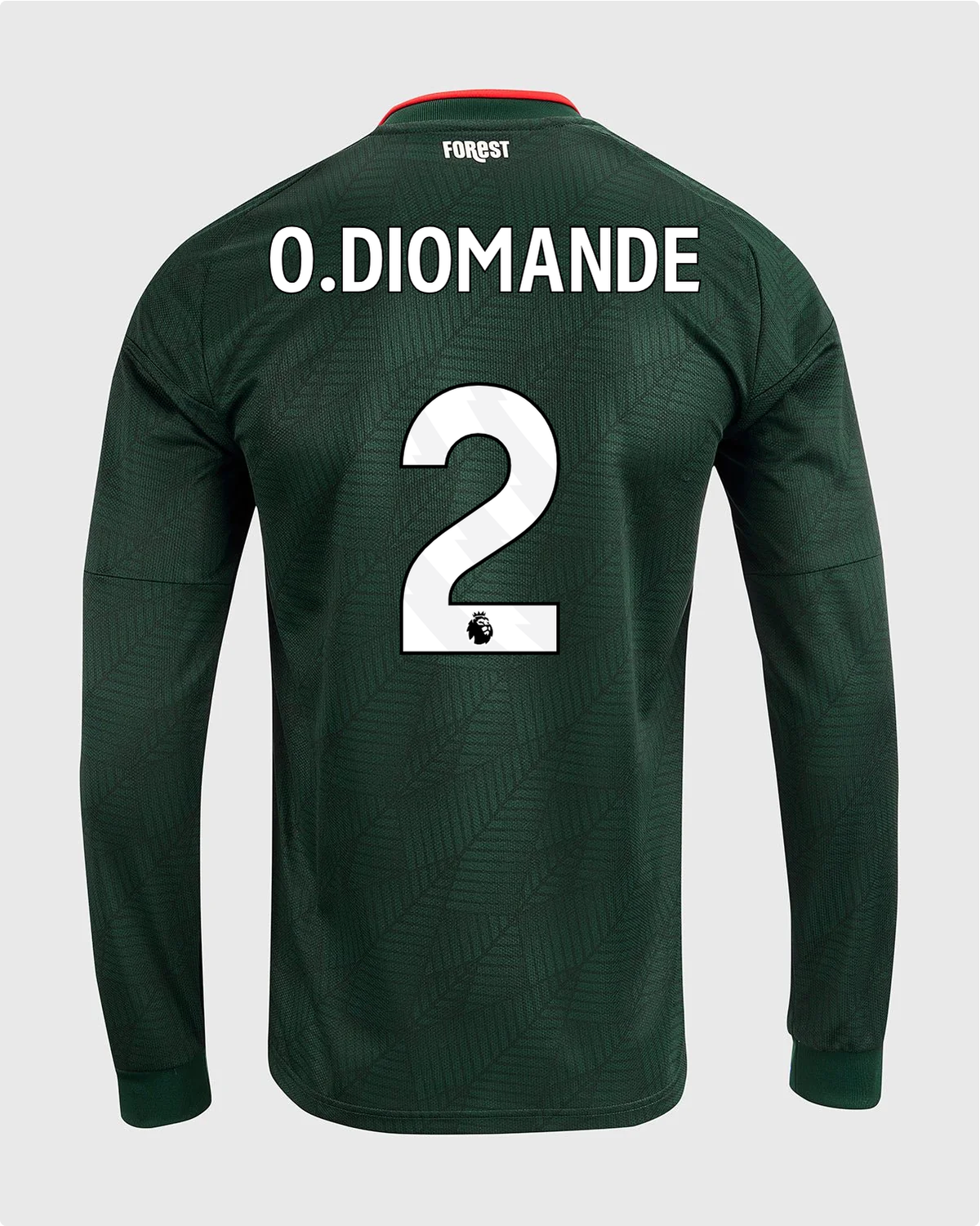 NFFC 26/27 Long Sleeve Away Shirt with O.Diomande 2 Premier League Printing