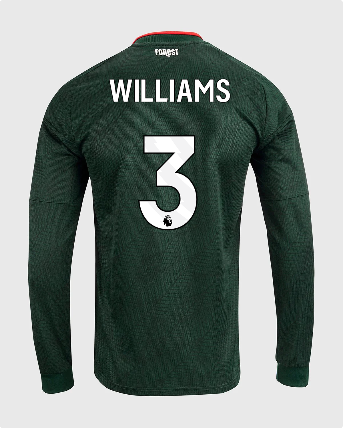 NFFC 26/27 Long Sleeve Away Shirt with Williams 3 Premier League Printing