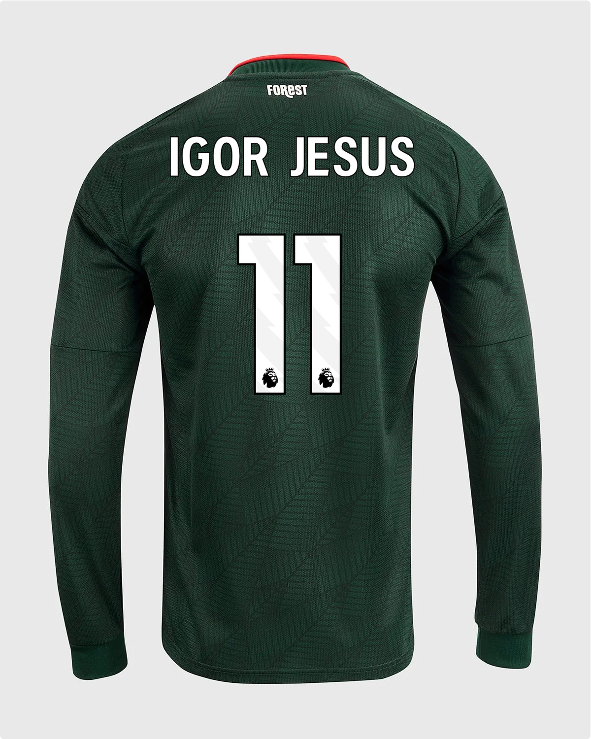 NFFC 26/27 Long Sleeve Away Shirt with Igor Jesus 11 Premier League Printing