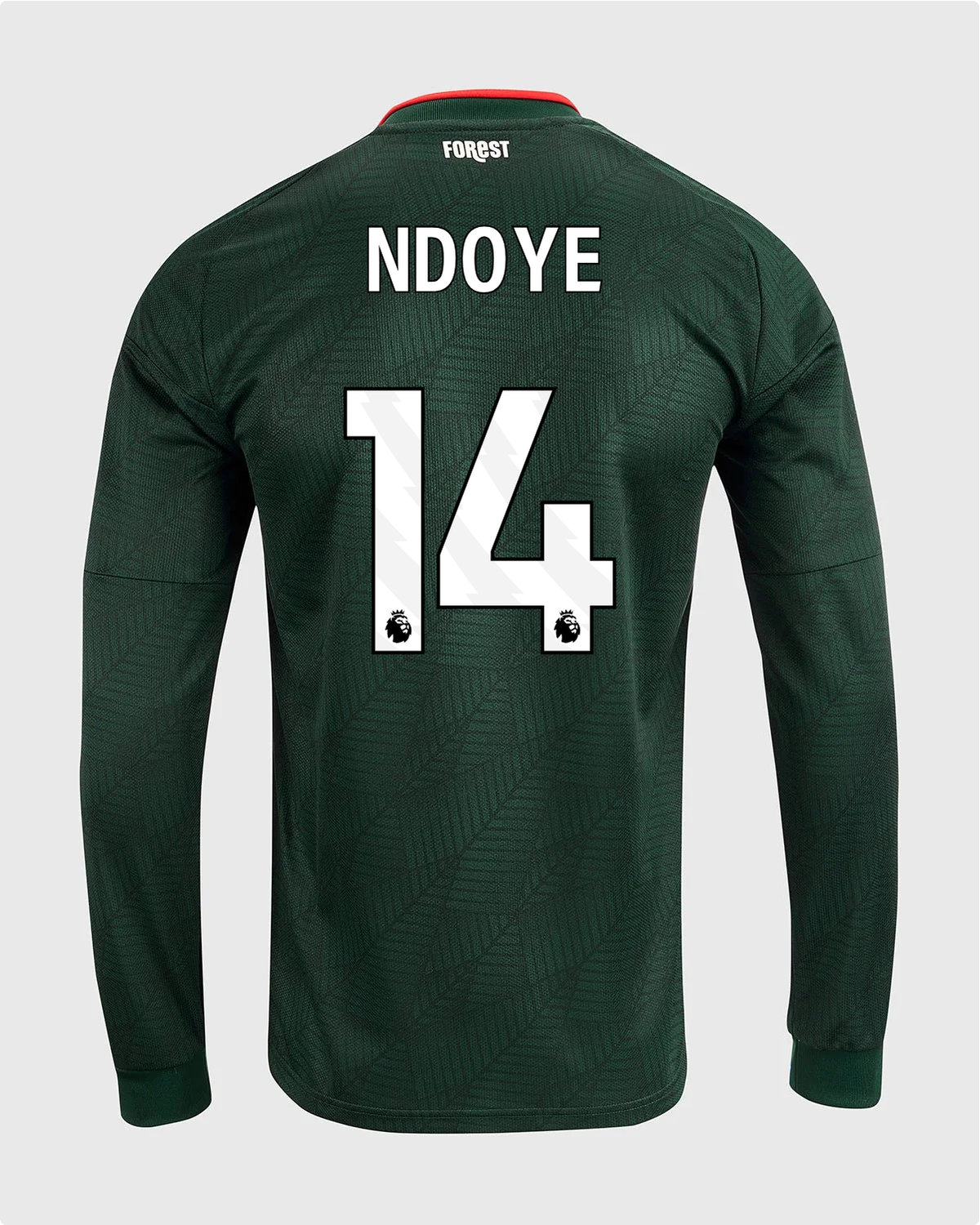 NFFC 26/27 Long Sleeve Away Shirt with Ndoye 14 Premier League Printing