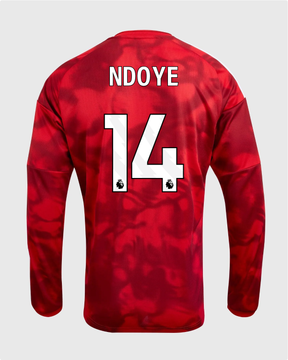 NFFC 26/27 Long Sleeve Home Shirt with Ndoye 14 Premier League Printing