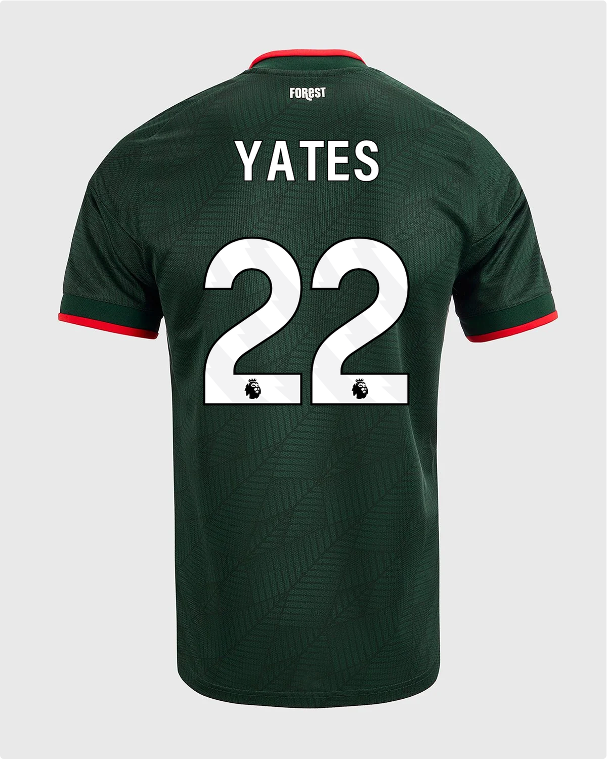 NFFC 26/27 Away Shirt with Yates 22 Premier League Printing