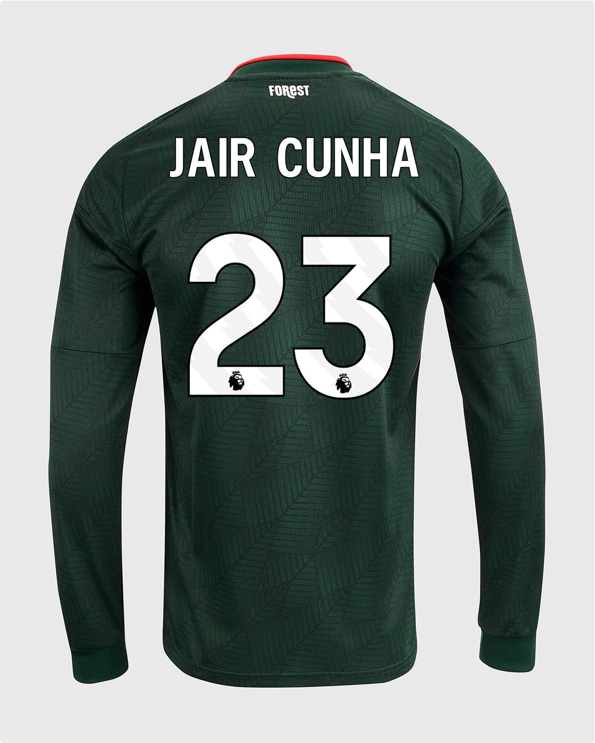 NFFC 26/27 Long Sleeve Away Shirt with Jair Cunha 23 Premier League Printing