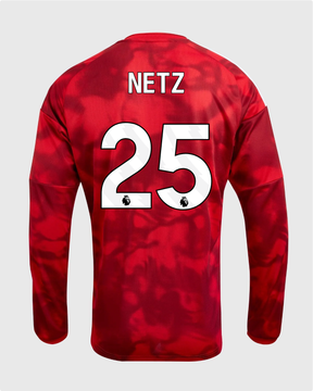 NFFC 26/27 Long Sleeve Home Shirt with Netz 25 Premier League Printing