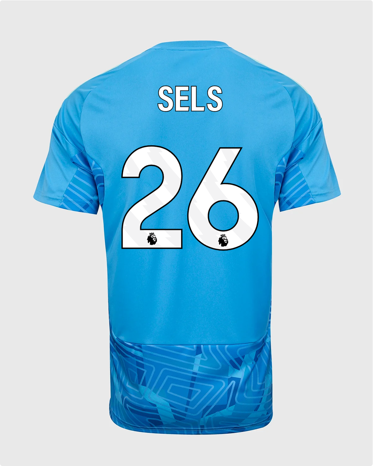 NFFC 26/27 Blue Short Sleeve Goalkeeper Shirt with Sels 26 Premier League Printing