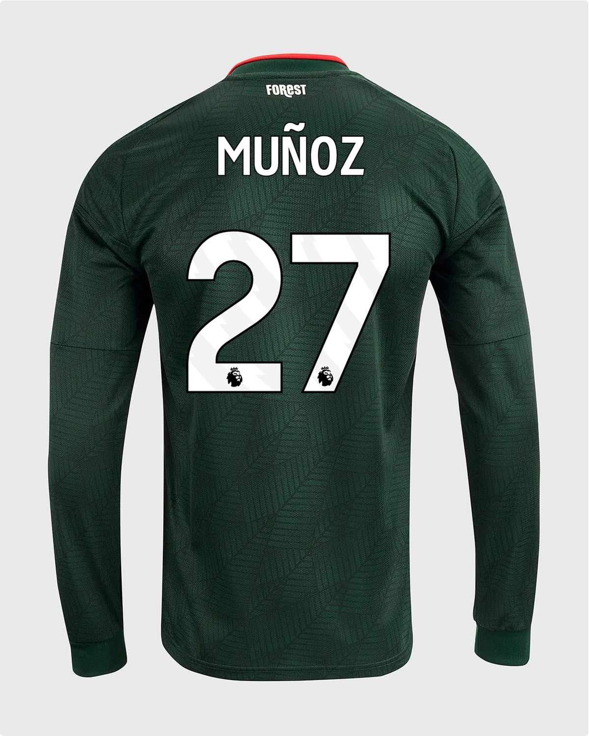 NFFC 26/27 Long Sleeve Away Shirt with Muñoz 27 Premier League Printing