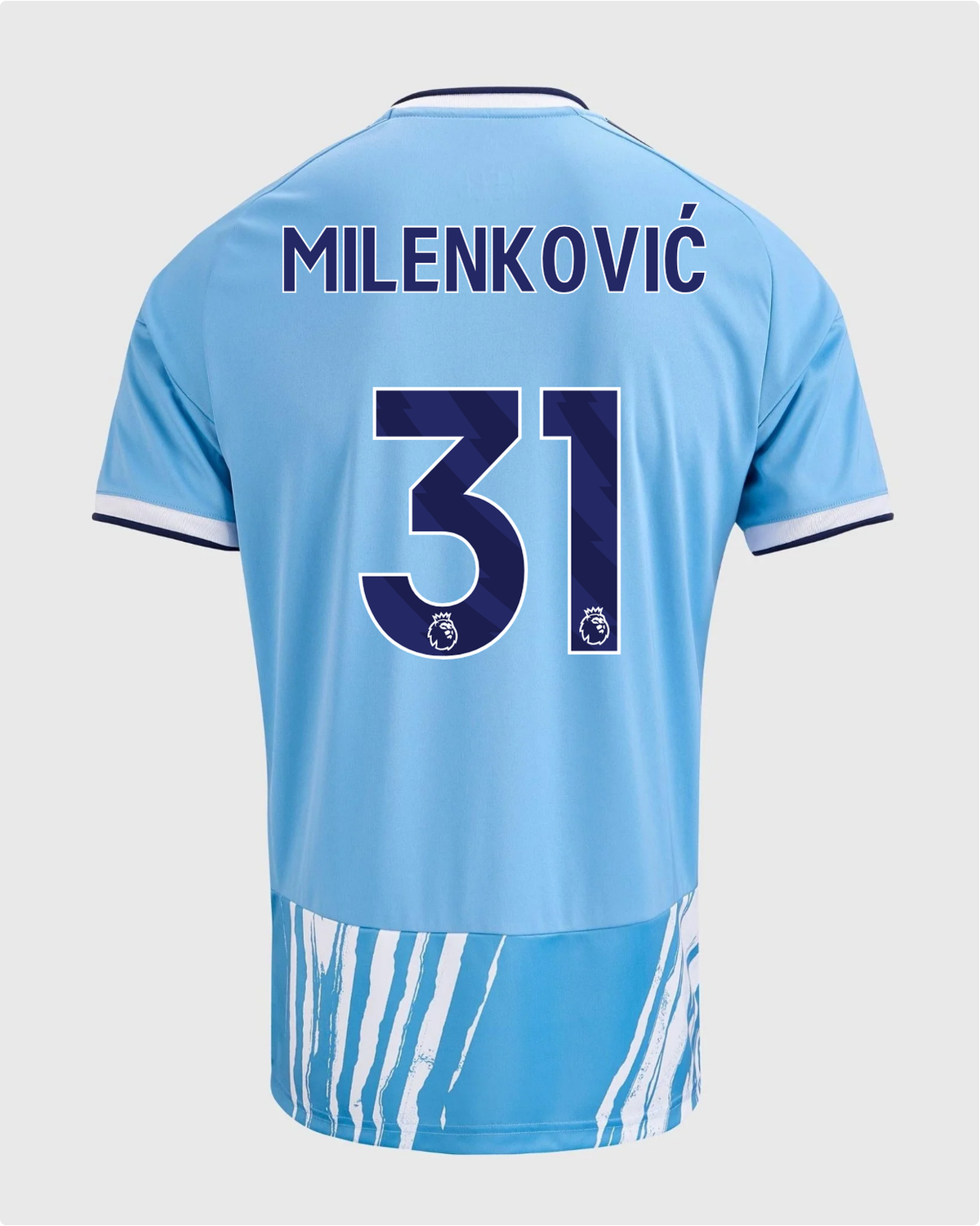 NFFC 26/27 Third Shirt with Milenković 31 Premier League Printing