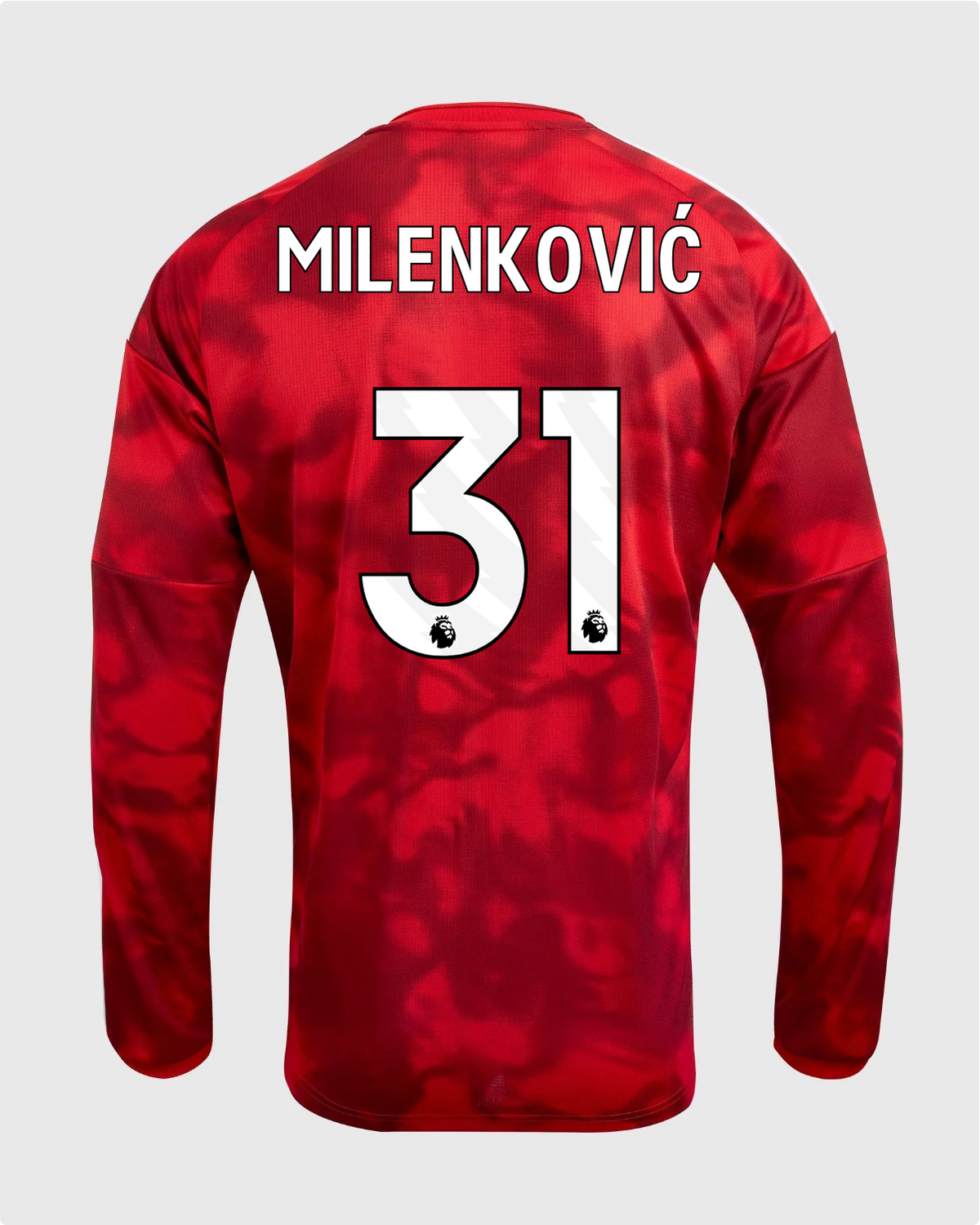 NFFC 26/27 Long Sleeve Home Shirt with Milenković 31 Premier League Printing
