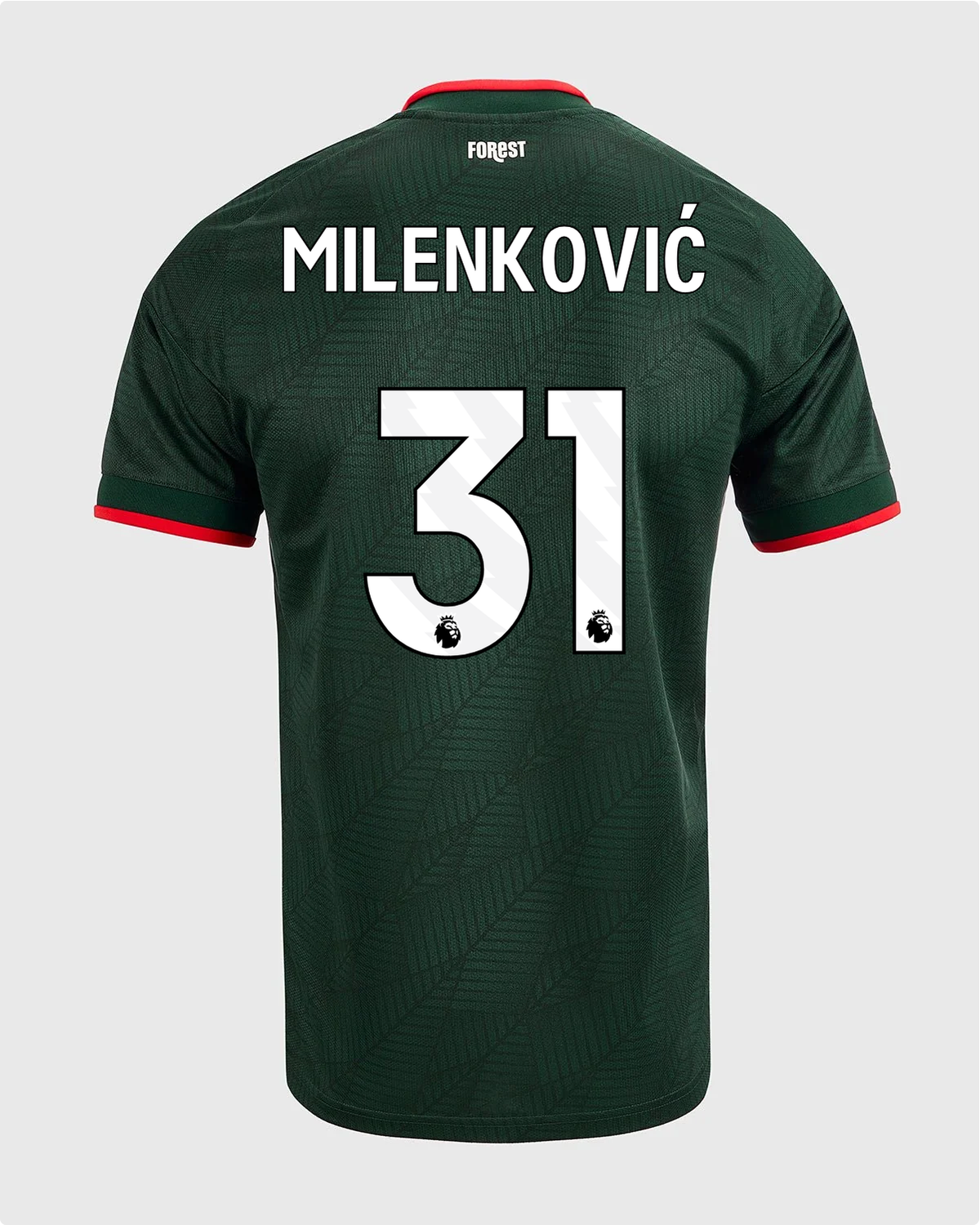NFFC 26/27 Away Shirt with Milenković 31 Premier League Printing