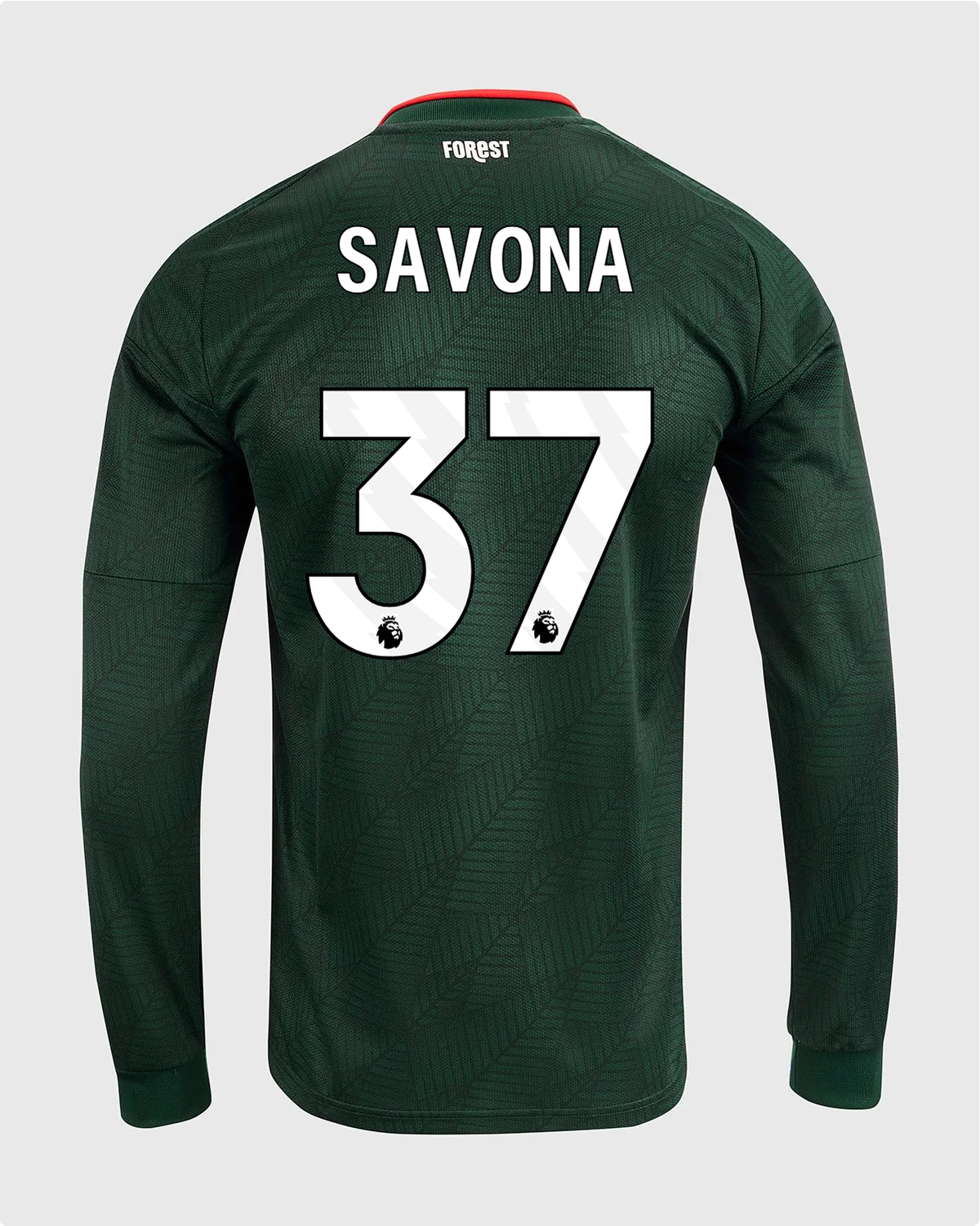 NFFC 26/27 Long Sleeve Away Shirt with Savona 37 Premier League Printing