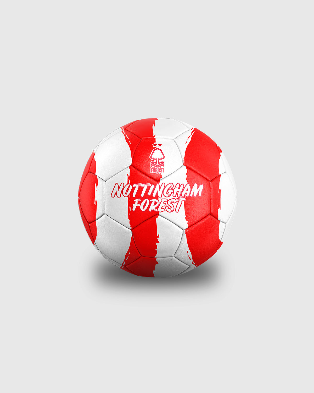 NFFC Red & White Striped Mini Football - Size 1