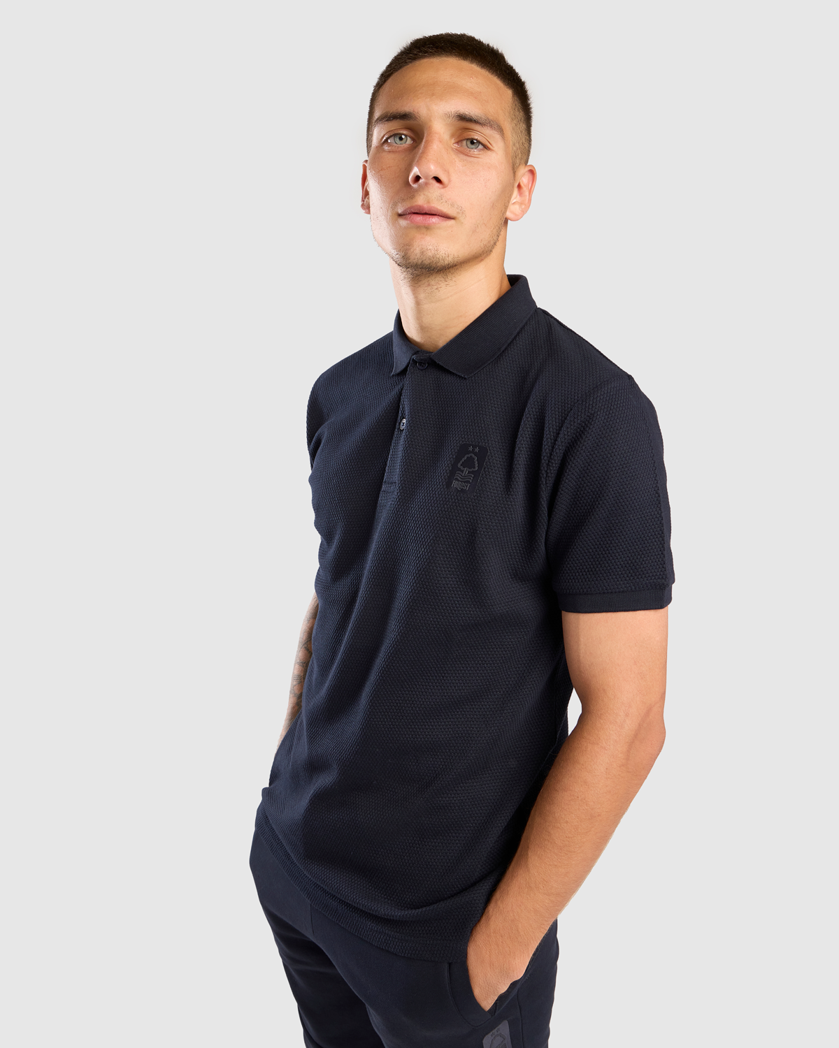 NFFC Midnight Navy Waffle Polo