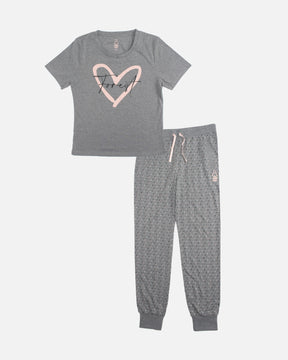 NFFC Womens Peach Heart Pyjamas