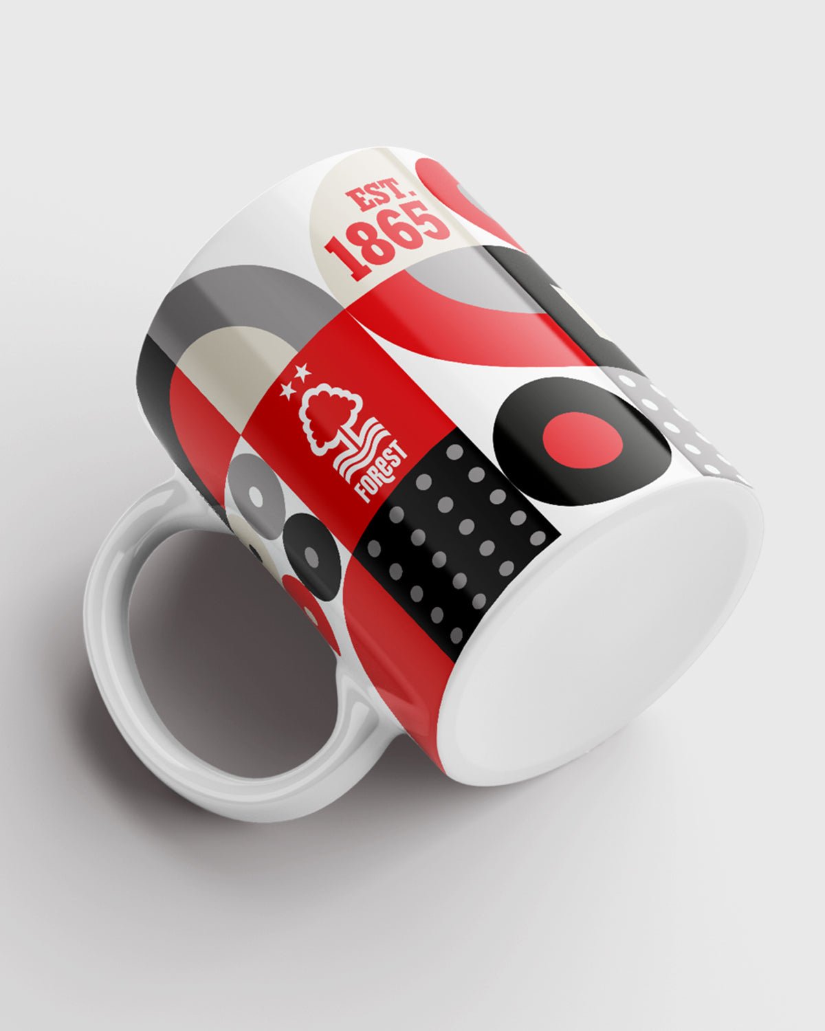 NFFC Abstract Shape Mug - Nottingham Forest FC