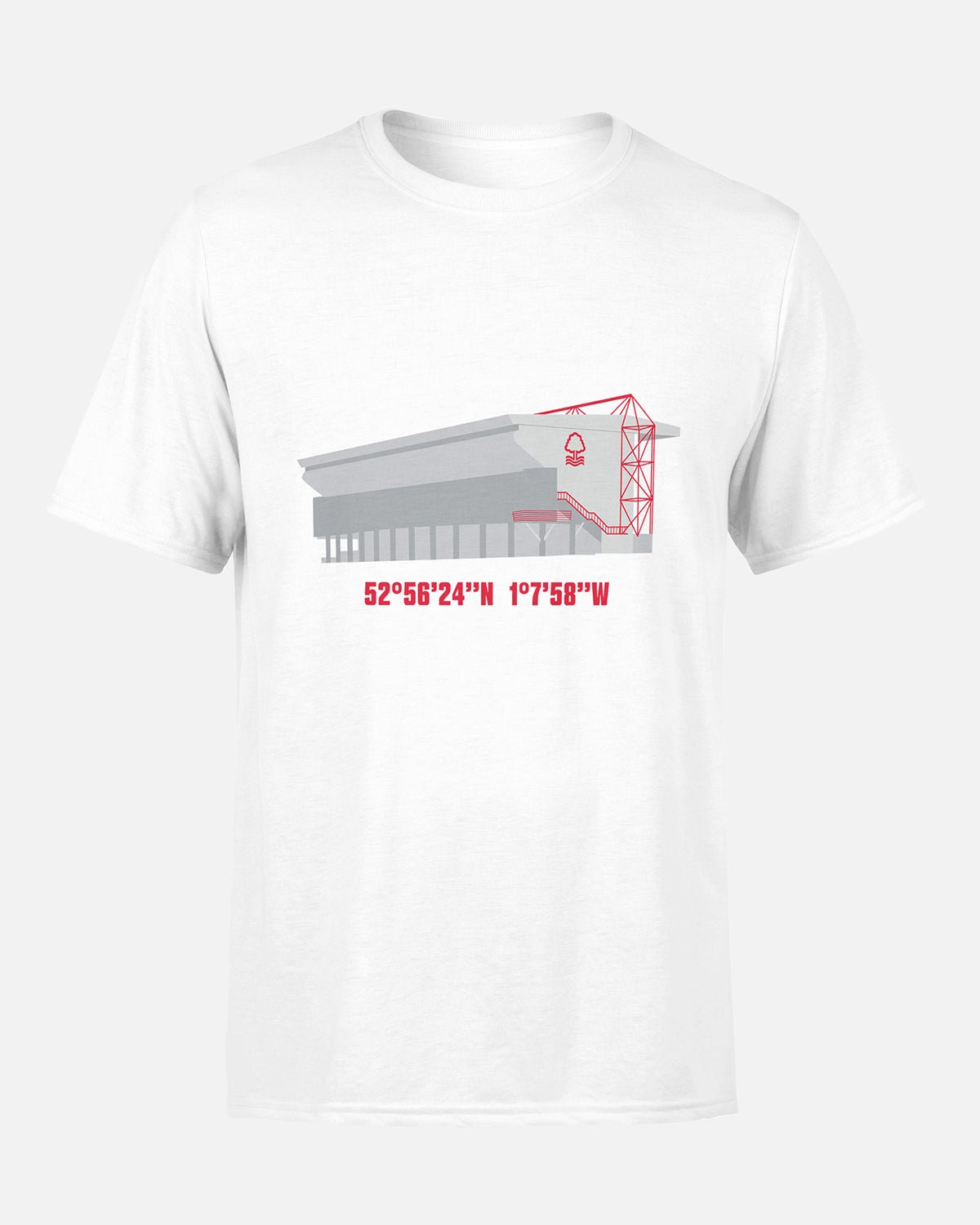 NFFC Adult White Trent End T-Shirt - Nottingham Forest FC