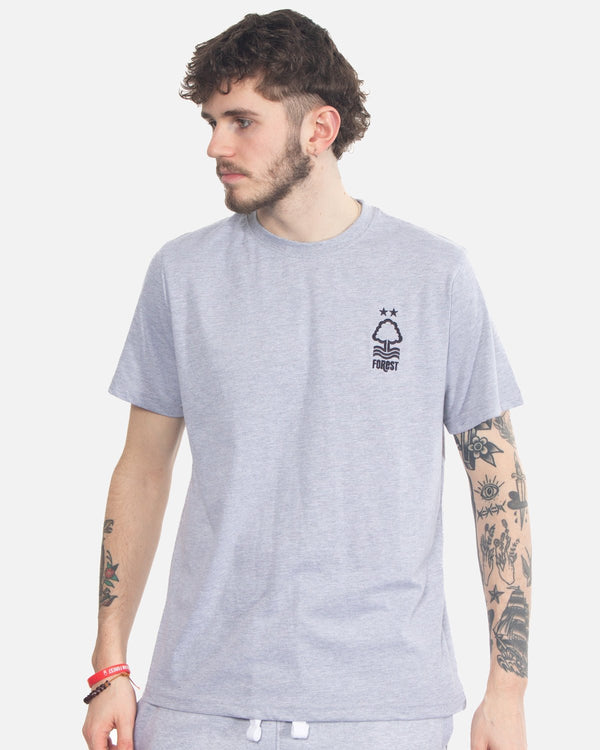 Nffc Adults Grey Marl T Shirt Nottingham Forest Fc 