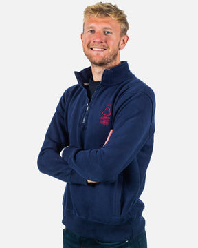 NFFC Adults Navy 1/4 Zip Top - Nottingham Forest FC