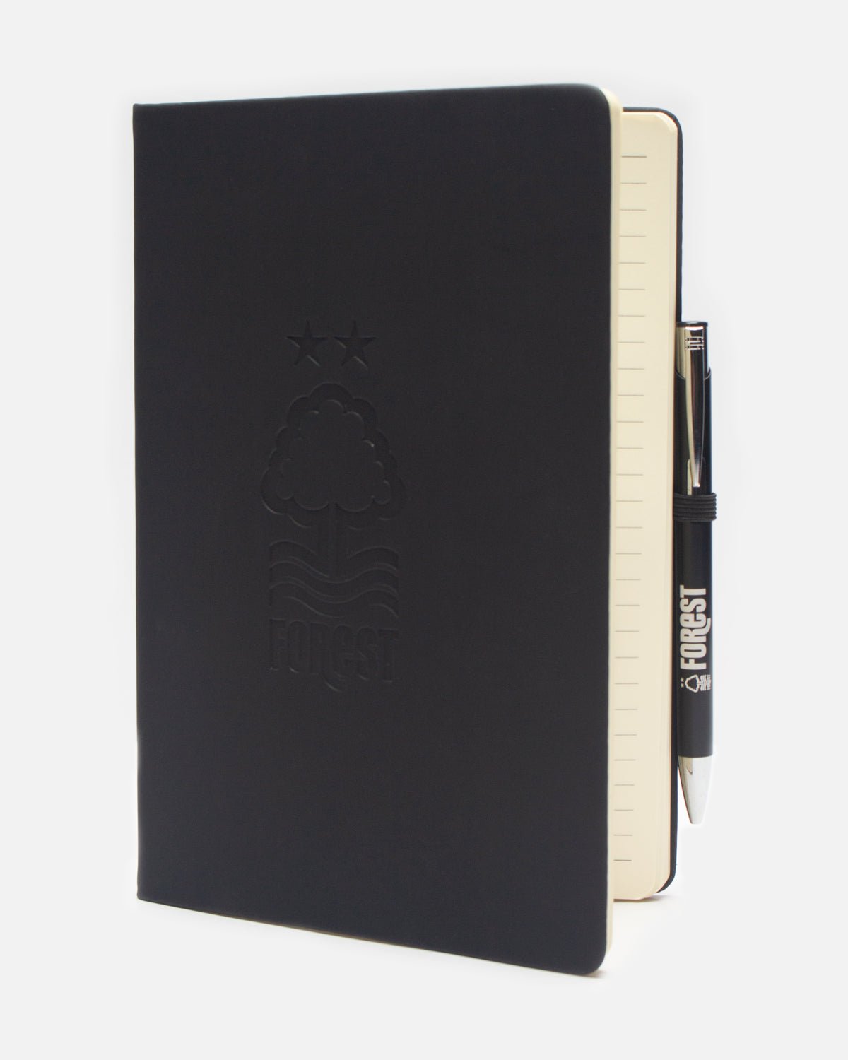 NFFC Black Notebook and Pen - Nottingham Forest FC