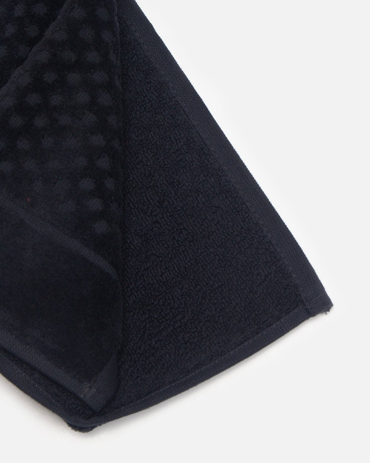 NFFC Black Textured Jacquard Tri-fold Golf Towel - Nottingham Forest FC