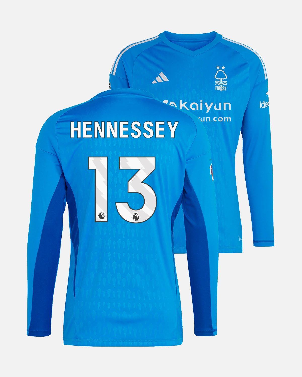 NFFC Blue Goalkeeper Shirt 23-24 - Hennessey 13 - Nottingham Forest FC
