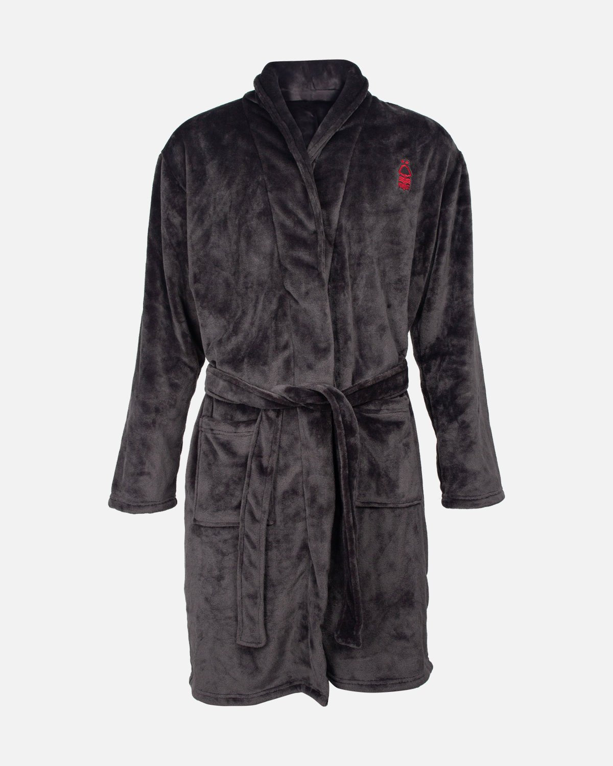 NFFC Charcoal Fleece Robe - Nottingham Forest FC